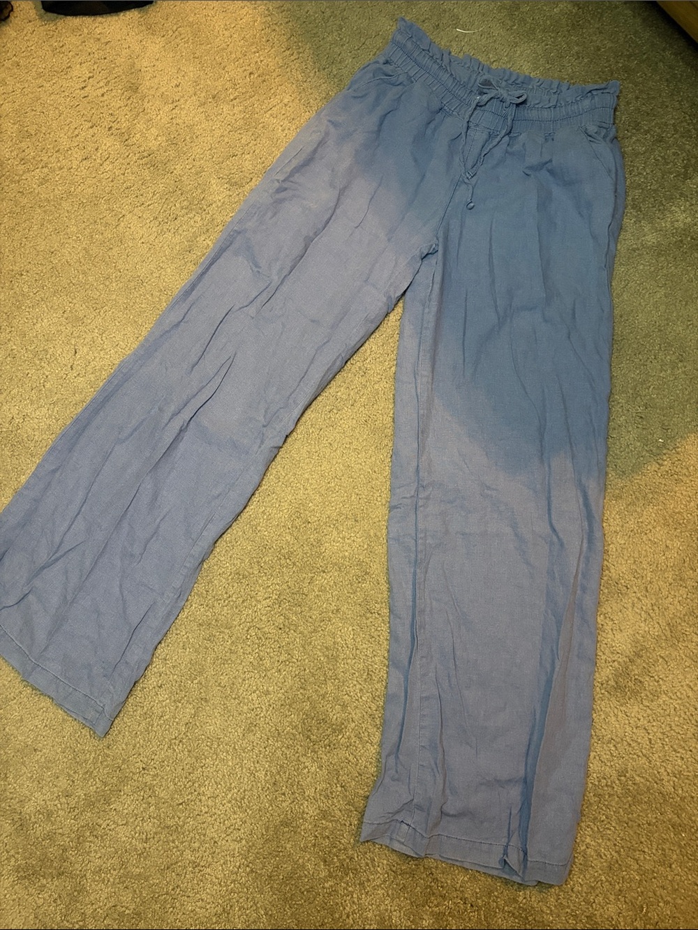 Sincerely Jules Sky Blue Drawstring Waist Relaxed Chinos